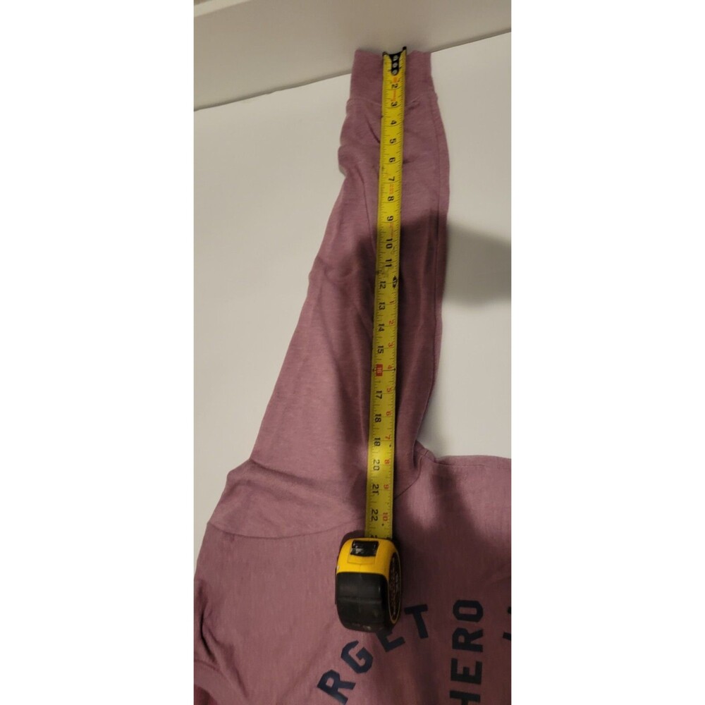 H&M size XL mauve pink graphic crew neck sweatshirt never forget nobodys hero B1 - Picture 7 of 11